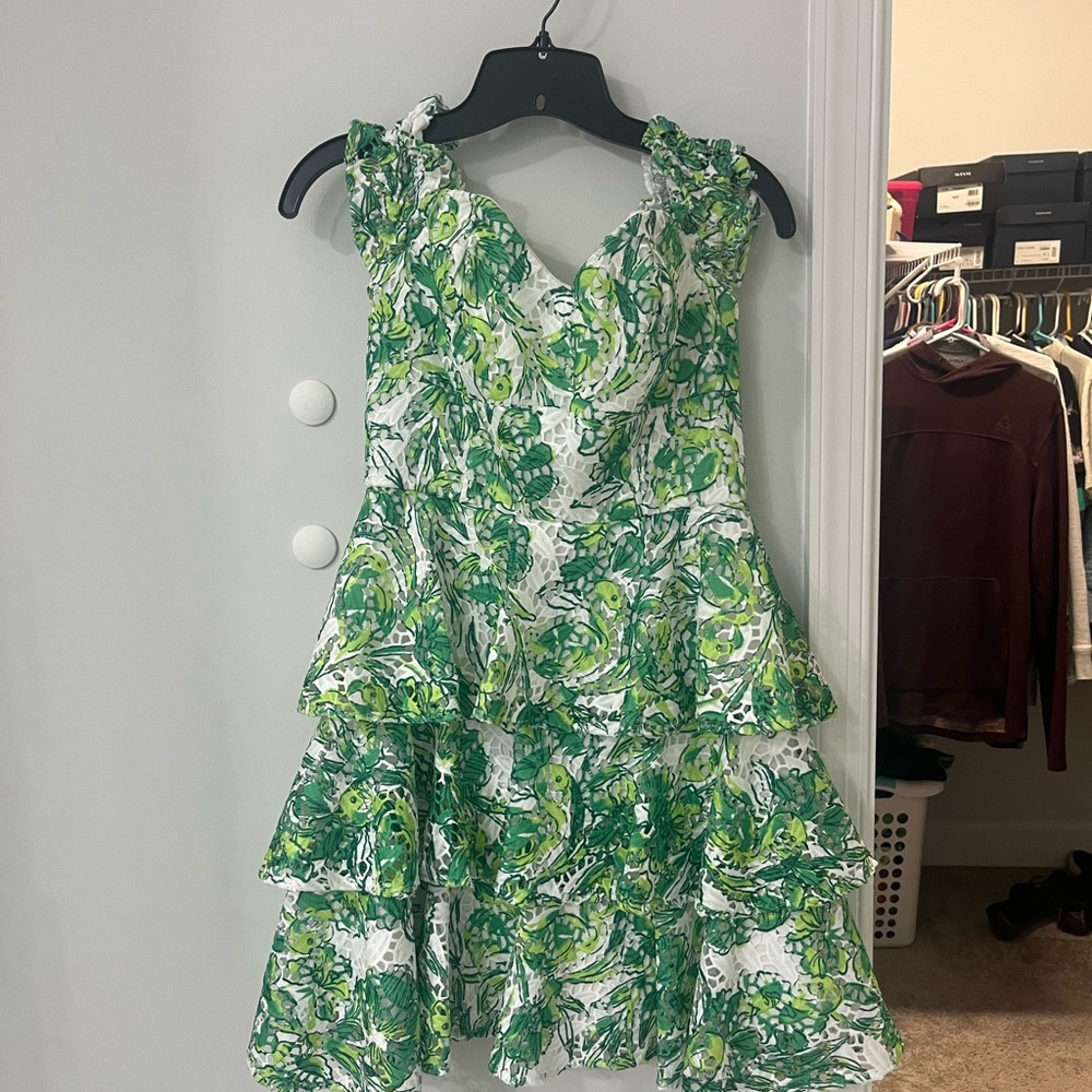 Floral Green dress
